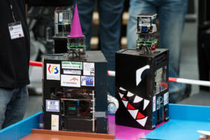 Die Roboter des Gastteams Montefiore aus Belgien