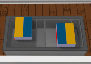 Kühlschrank auf dem Spielfeld